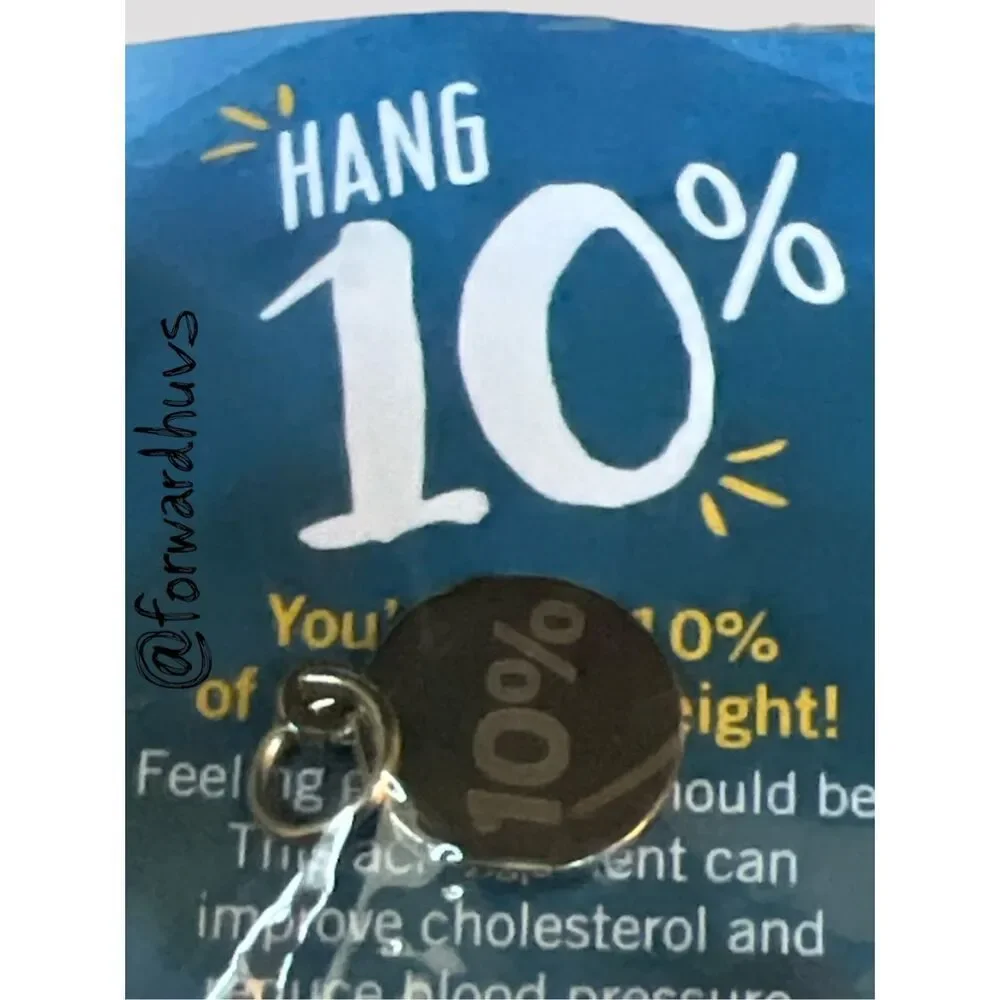 Weight Watchers 10% Milestone Charm NOS
